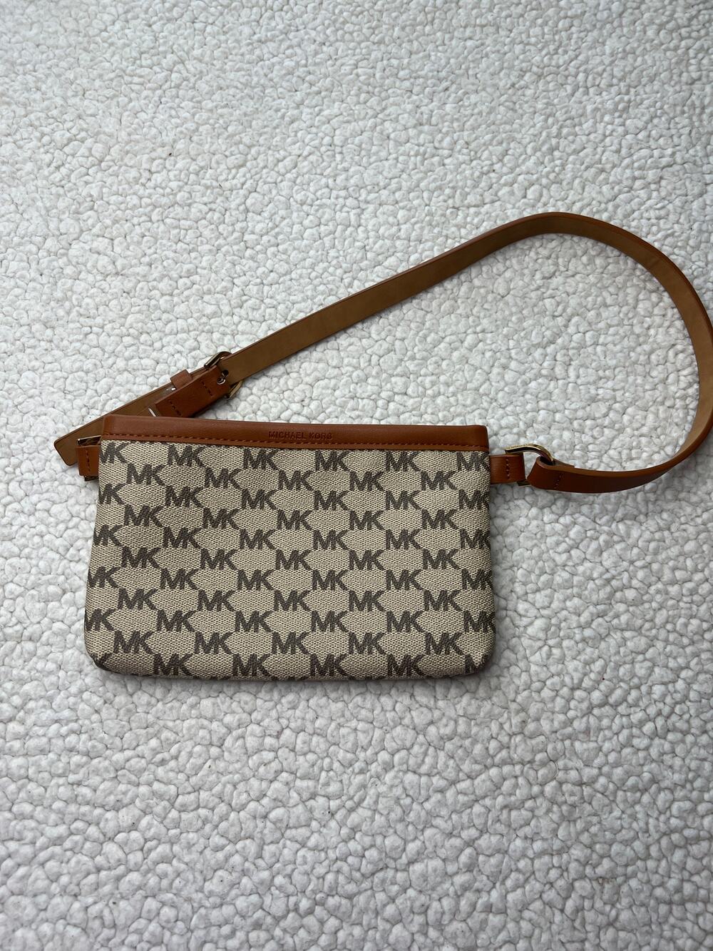 Michael Kors Signature Fanny Pack Belt Bag Brown
